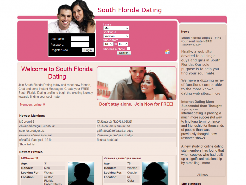 south florida online dating)