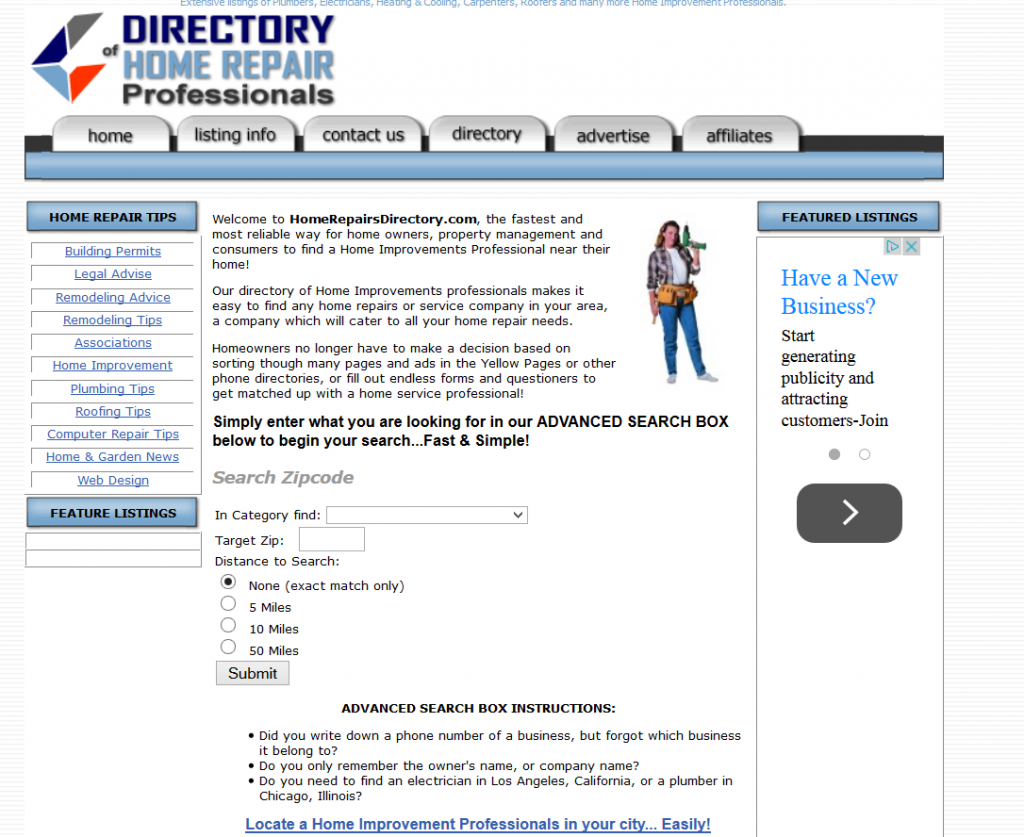 home repairs directory